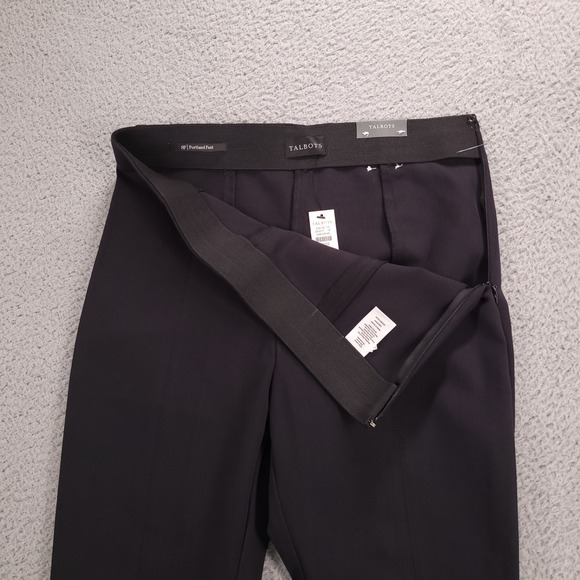 TALBOTS Pants Size 8P Portland Black Slim Leg Ankle Mid Rise 28x25 NEW - Picture 3 of 14